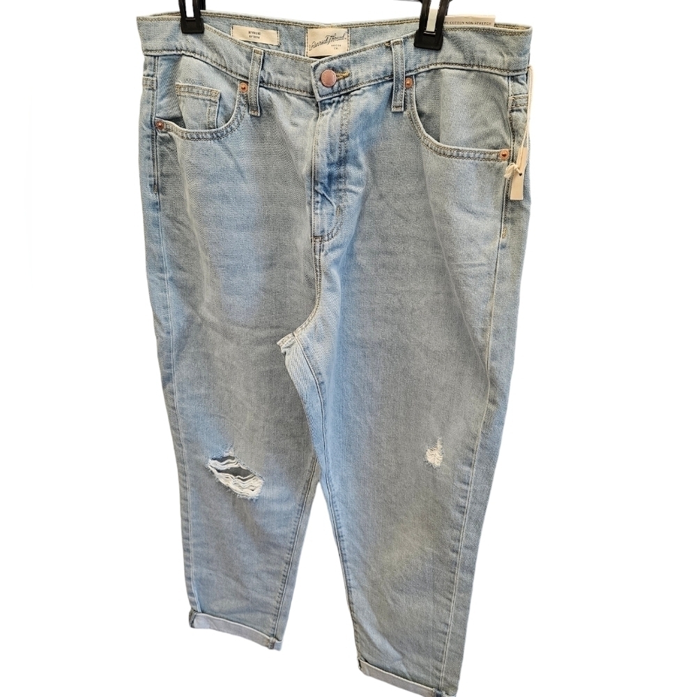 Universal Thread Denim Boyfriend Distressed Jeans Cotton NEW - Picture 6 of 6
